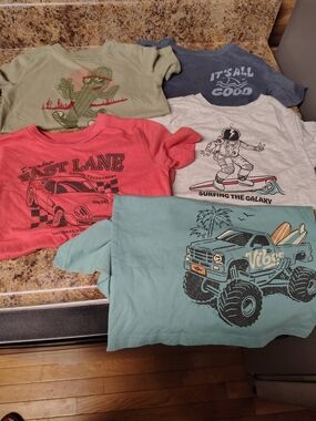 Boys Short Sleeve Graphic Tees - Assorted Colors